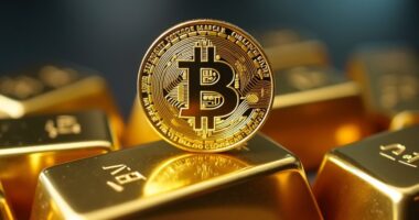 bitcoin struggles as gold surges
