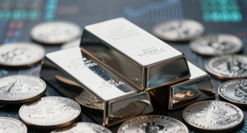 silver above 115 bitcoin
